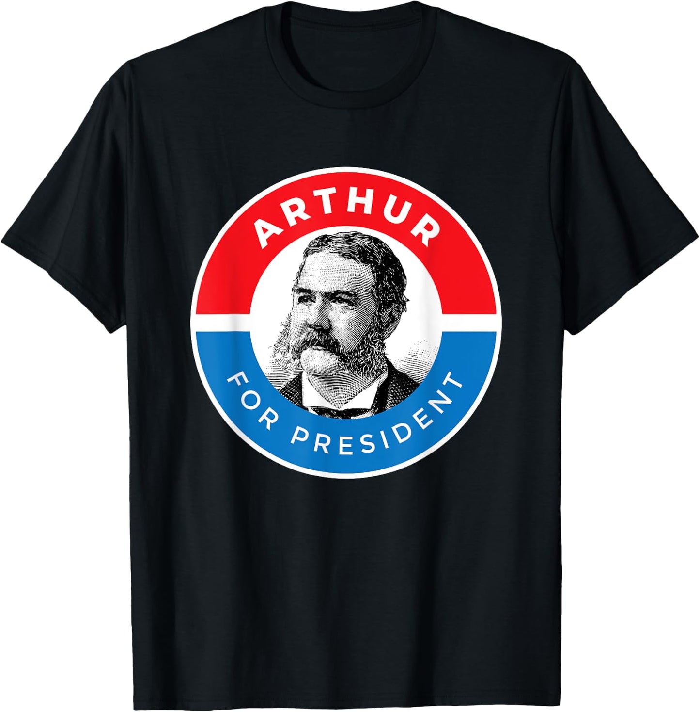 President Chester Arthur T-Shirt - T-Shirt | Black