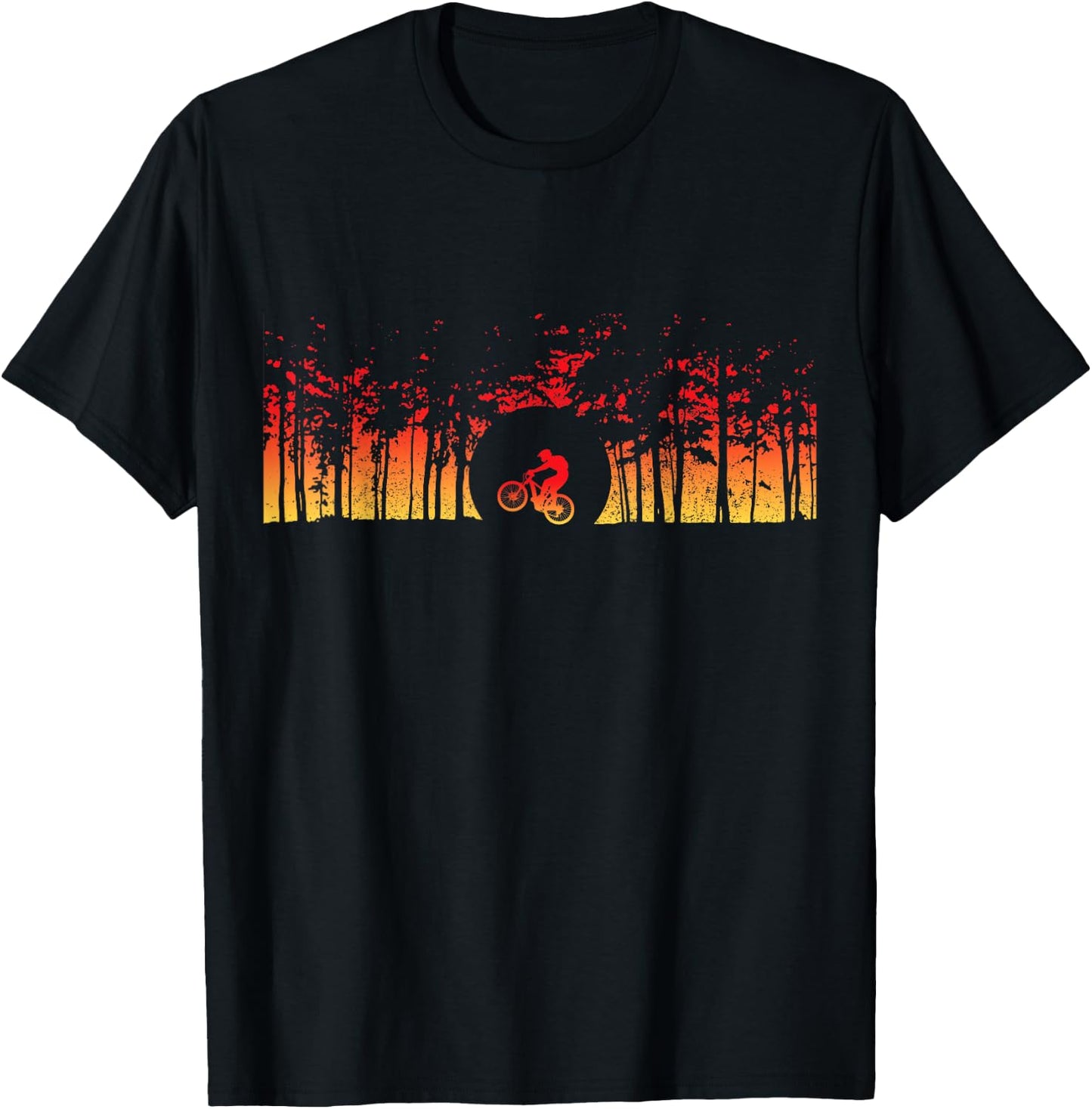 Mountain Bike MTB Downhill Biking Vintage Mountain Biker T-Shirt - T-Shirt | Black