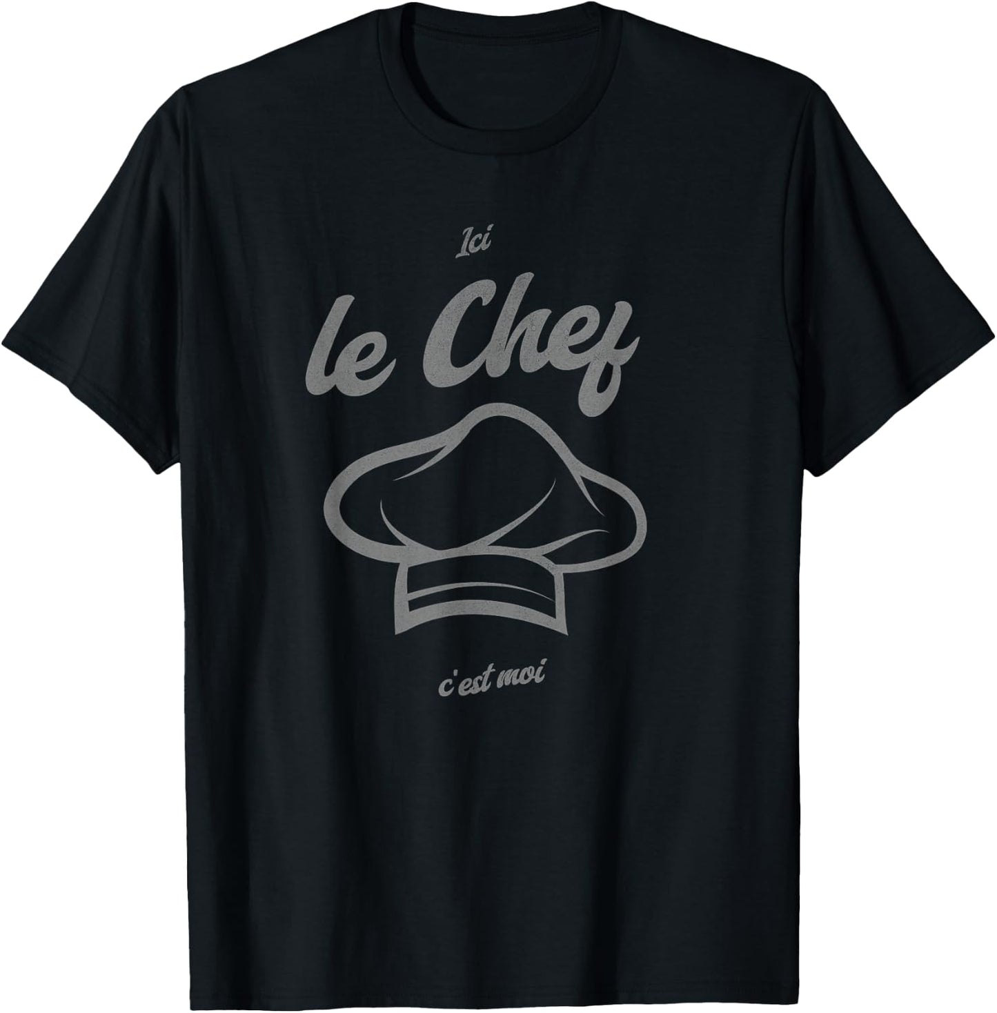 Here the Chef c'est moi , Black, S T-Shirt - T-Shirt | Black