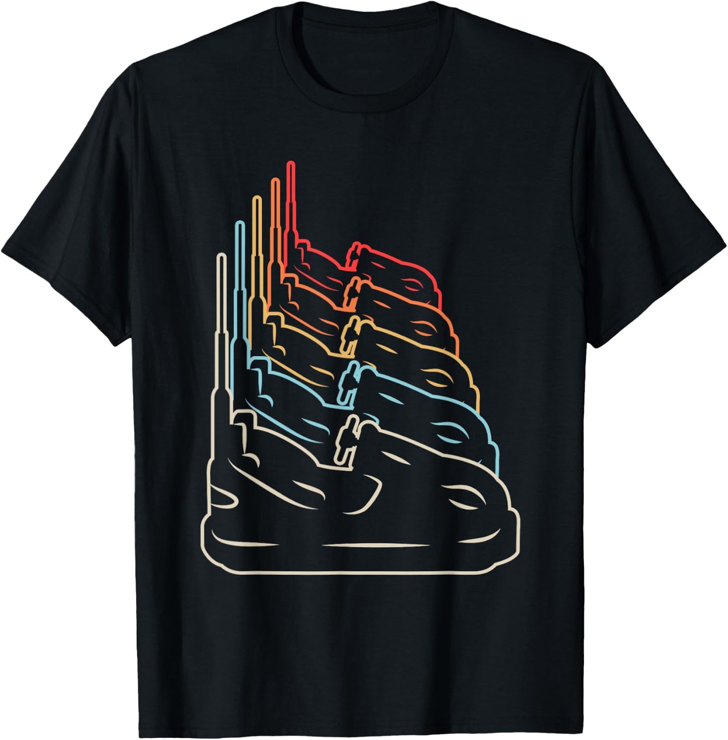 Kirmes Freizeitpark Jahrmarkt Autoscooter T-Shirt - T-Shirt | Black