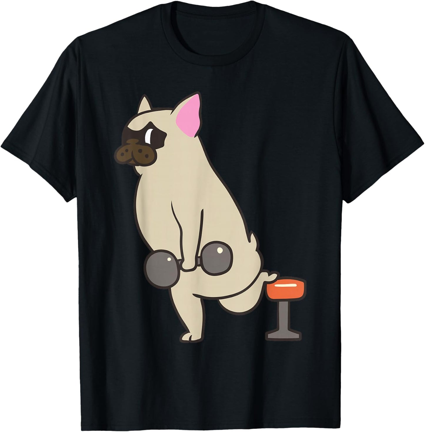 Bulgarian split squat Frenchie T-Shirt - T-Shirt | Black
