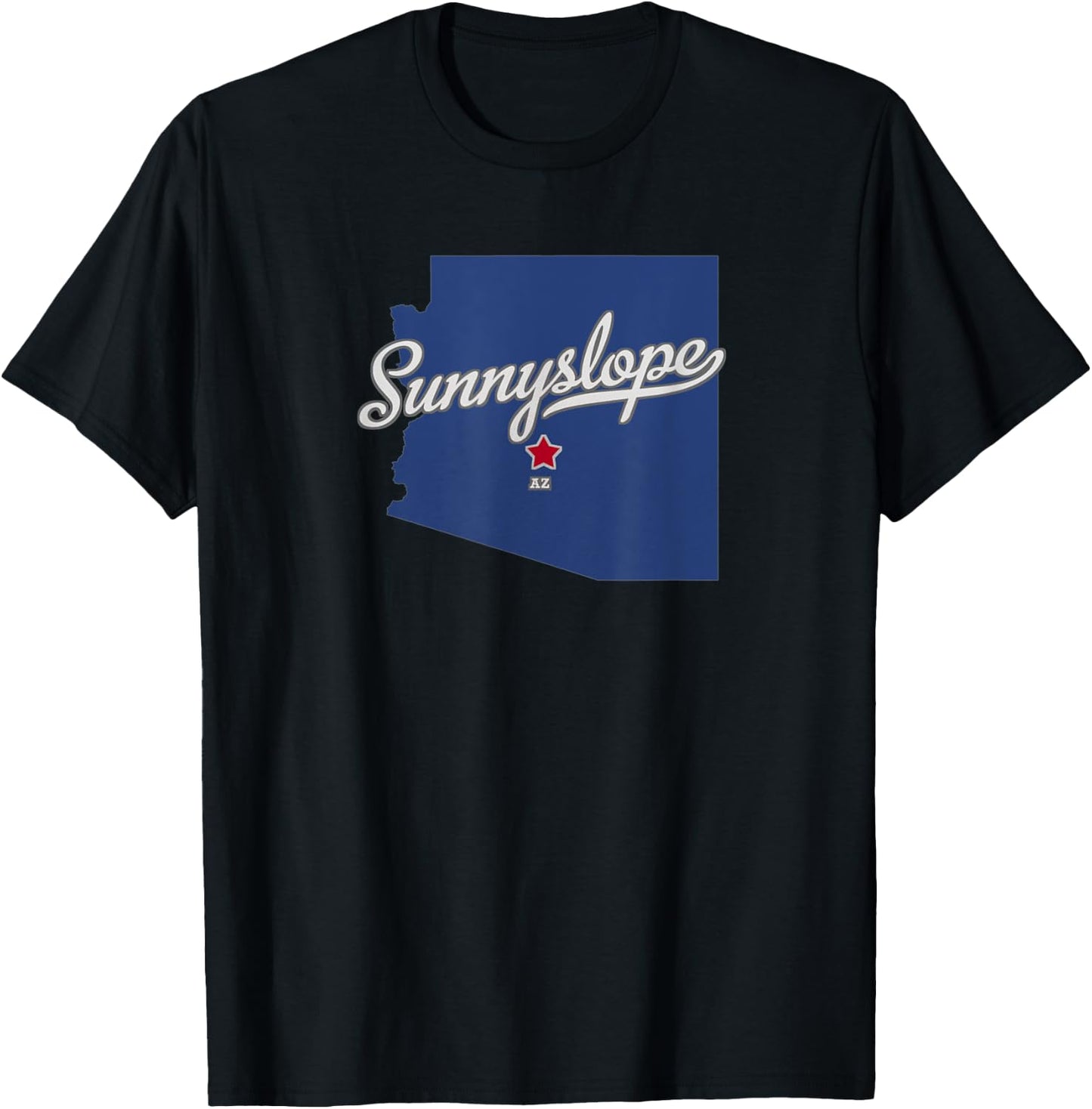 Sunnyslope Arizona AZ Map T-Shirt - T-Shirt | Black