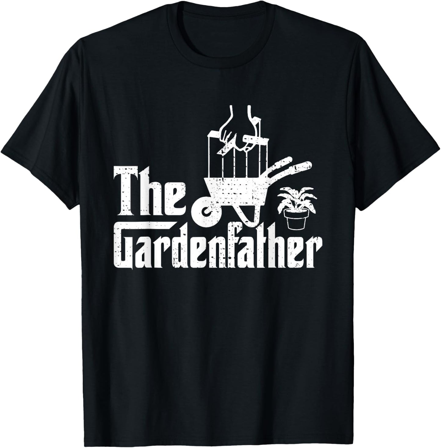 Best Gardening Father's Day Gardenfather Dad Gardener Daddy T-Shirt - T-Shirt | Black