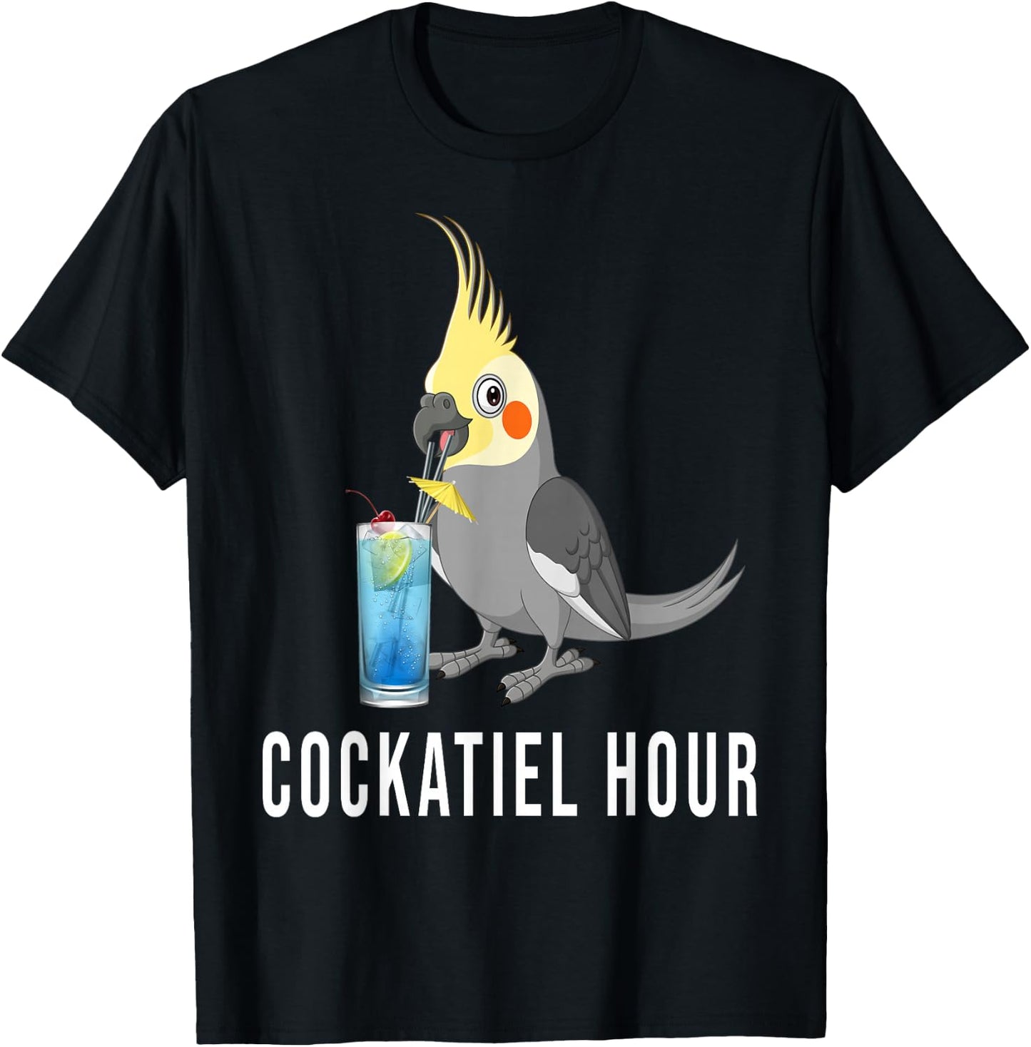Cockatiel Hour Bird Lovers Nymphensitti T-Shirt - T-Shirt | Black