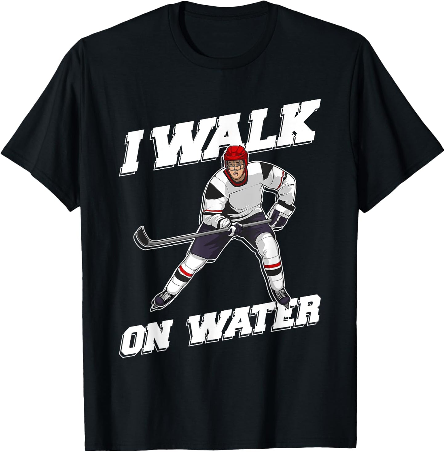 Cool Ice Hockey Player Art Women Ice Hockey Lover T-Shirt - T-Shirt | Black