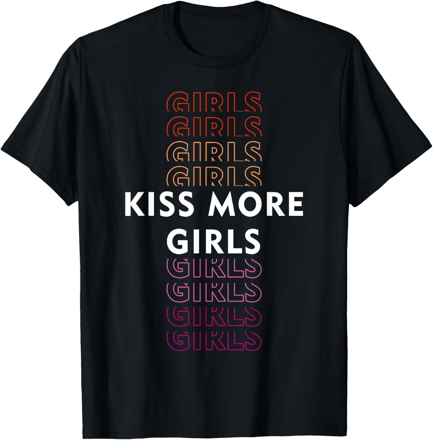 Playful Lesbian Pride with Bold and Fun Style T-Shirt - T-Shirt | Black