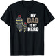 Fire brigade Mein Papa ist mein Held My Dad is my Hero T-Shirt - T-Shirt | Black