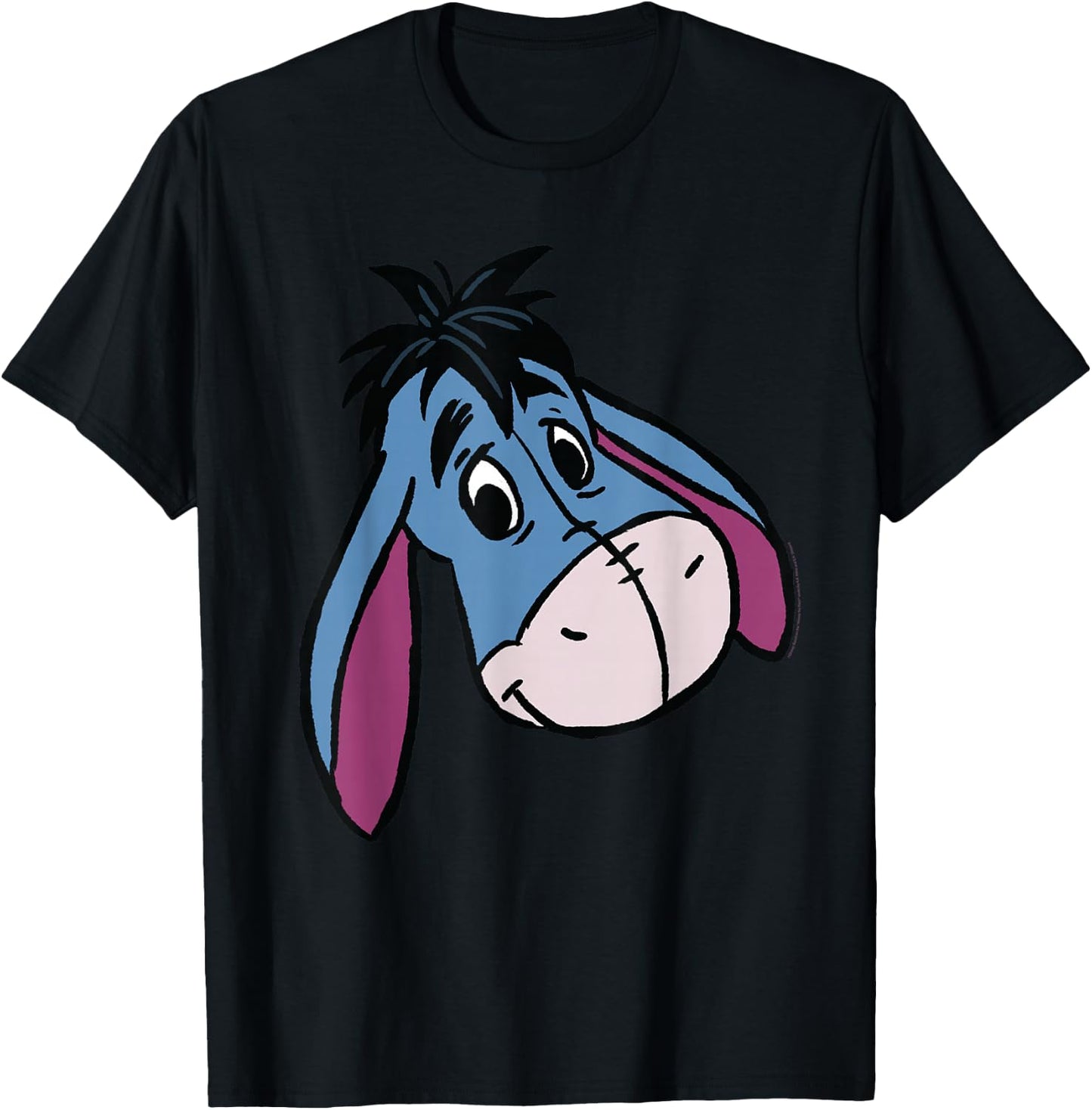 Disney Winnie the Pooh Eeyore Happy Big Face Costume , black T-Shirt - T-Shirt | Black