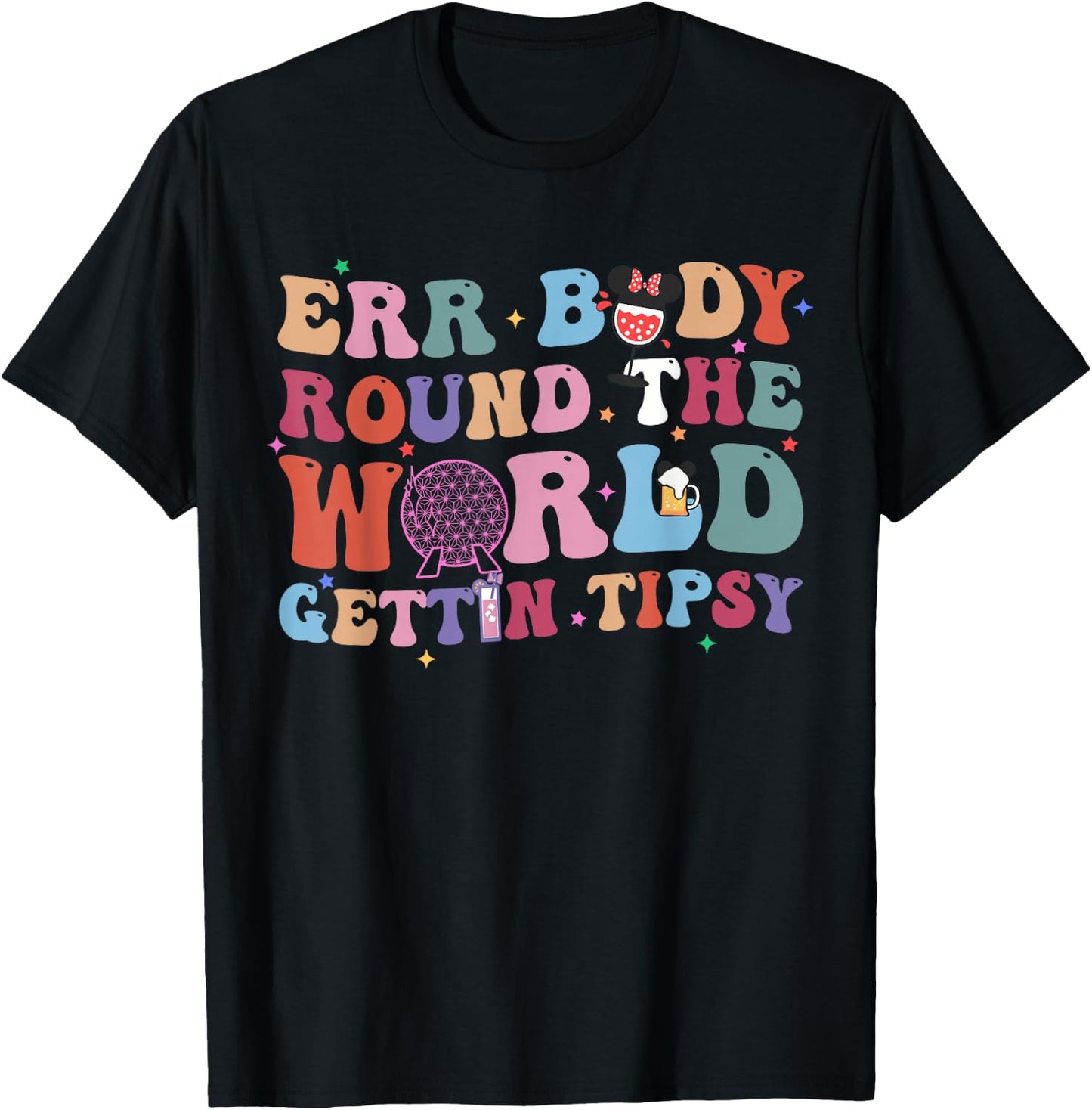 Adults Black Small Modern Round Collar Short Sleeve T-Shirt - T-Shirt | Black