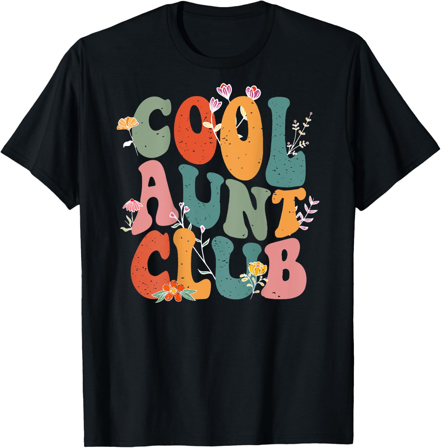 aunties club cool , Black, S T-Shirt - T-Shirt | Black