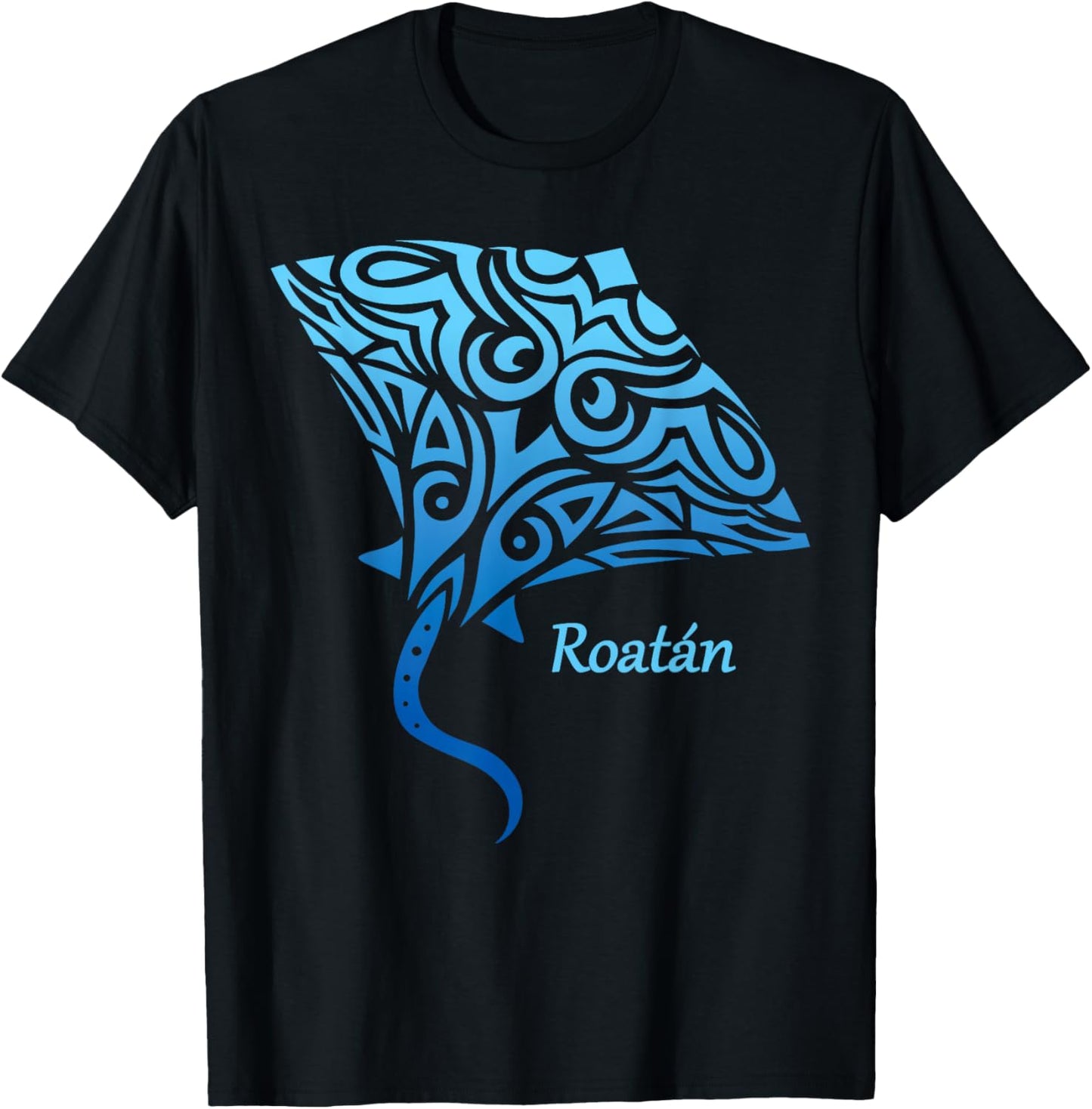 Roatan Honduras Stingray Girls Boys Toddler Souvenir T-Shirt - T-Shirt | Black