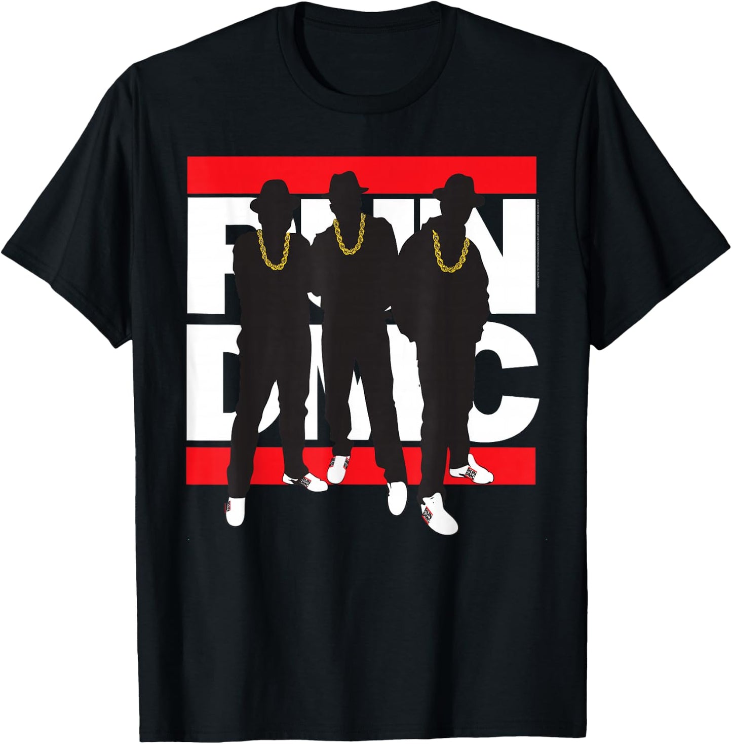 Run DMC Official Silhouette Band , black T-Shirt - T-Shirt | Black