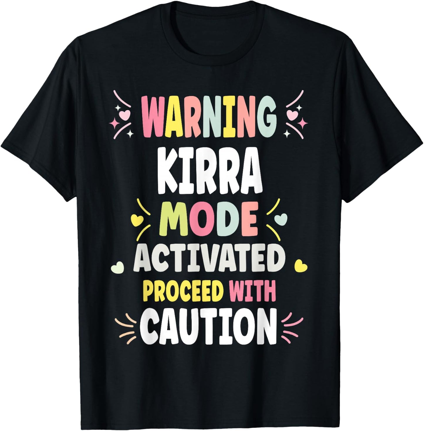 KIRRA Personalized Women's Gift Custom KIRRA T-Shirt - T-Shirt | Black