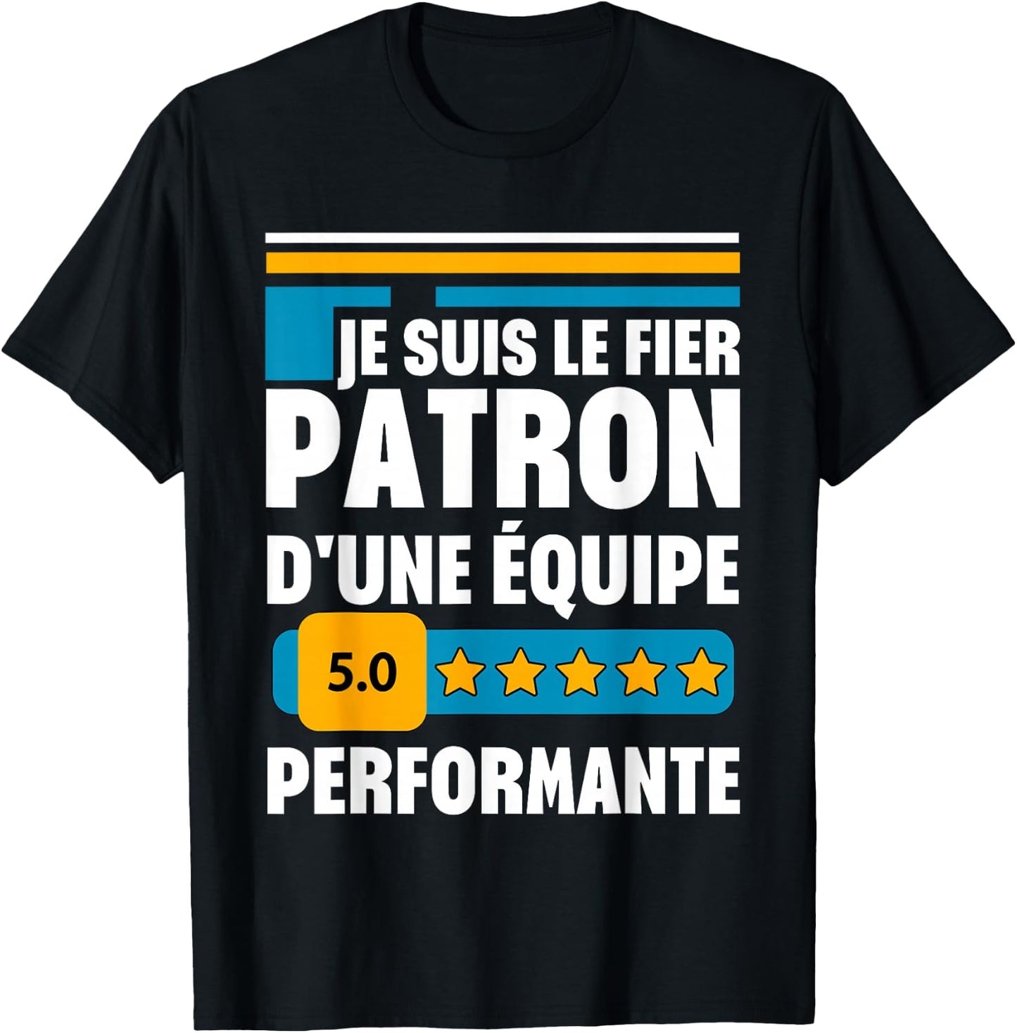 Funny Gift boss, original idea for team leader , Black, S T-Shirt - T-Shirt | Black
