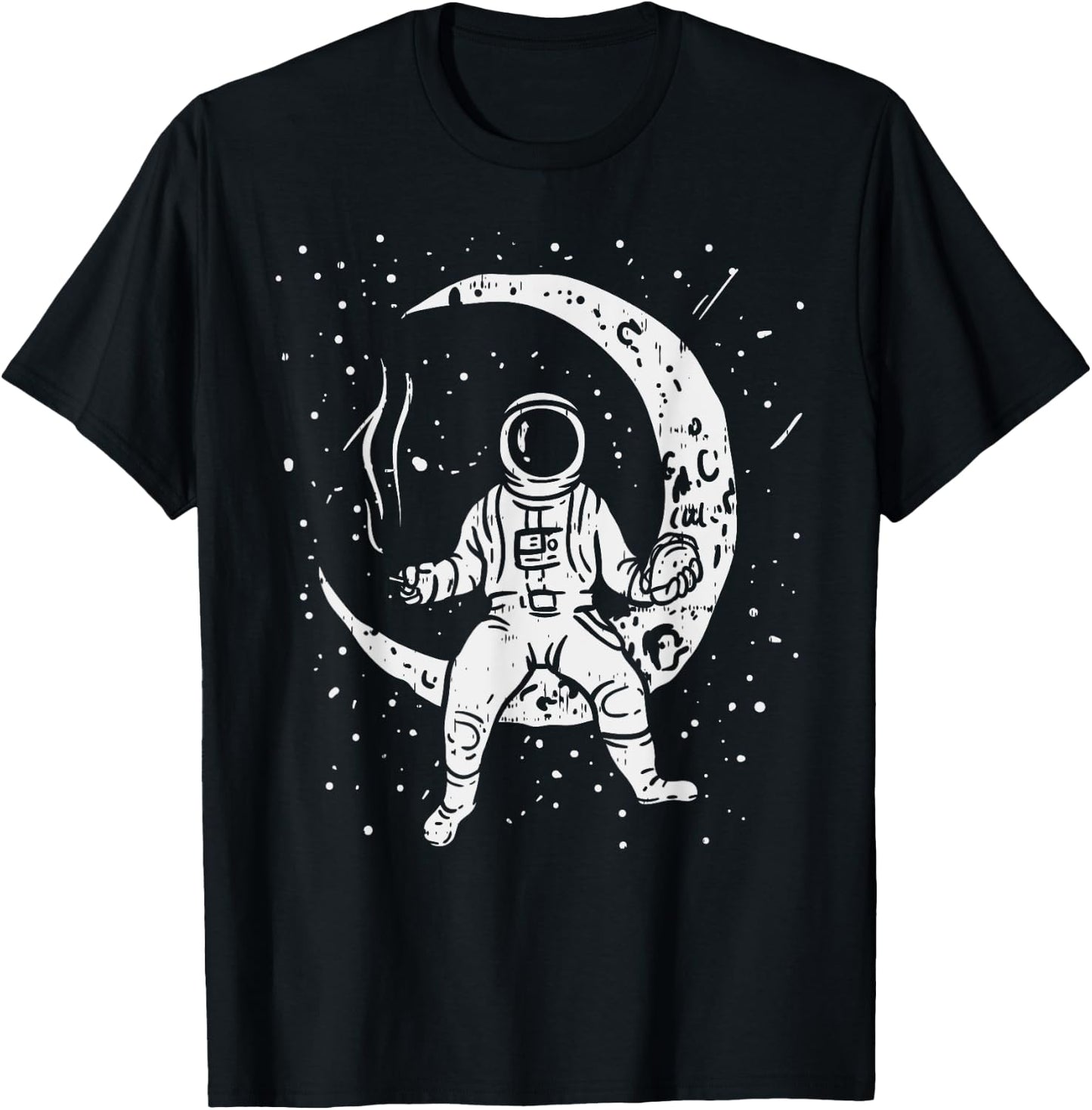 Funny Galaxy Astronaut Taco Joint Space Weed Stoner 420 T-Shirt - T-Shirt | Black