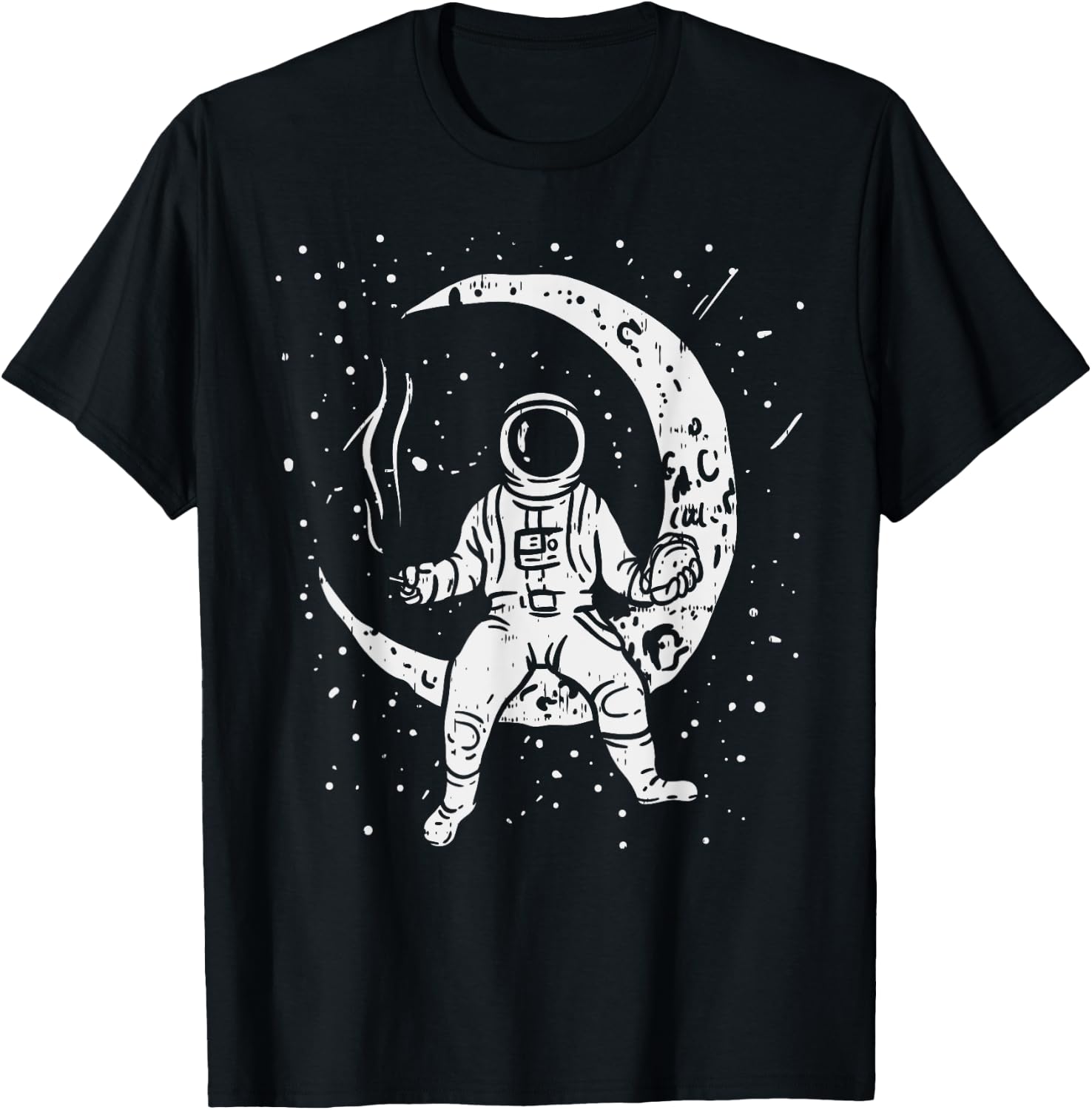 Funny Galaxy Astronaut Taco Joint Space Weed Stoner 420 T-Shirt - T-Shirt | Black