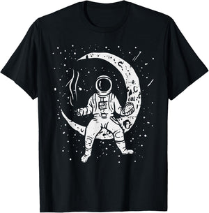 Funny Galaxy Astronaut Taco Joint Space Weed Stoner 420 T-Shirt - T-Shirt | Black
