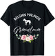 Belgian Shepherd Malinois Dog Grandma Silhouette Mothers Day T-Shirt - T-Shirt | Black