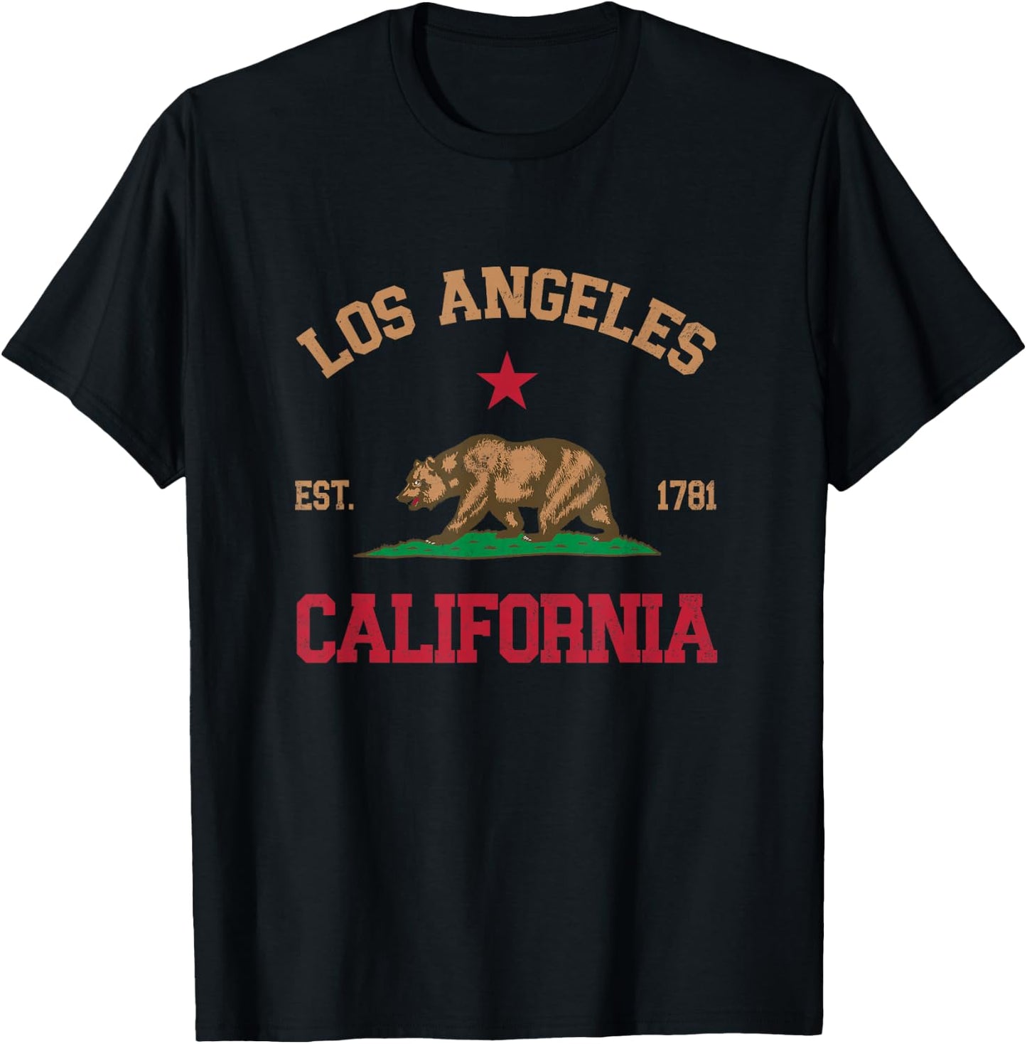 Los Angeles, Kalifornien T-Shirt - T-Shirt | Black