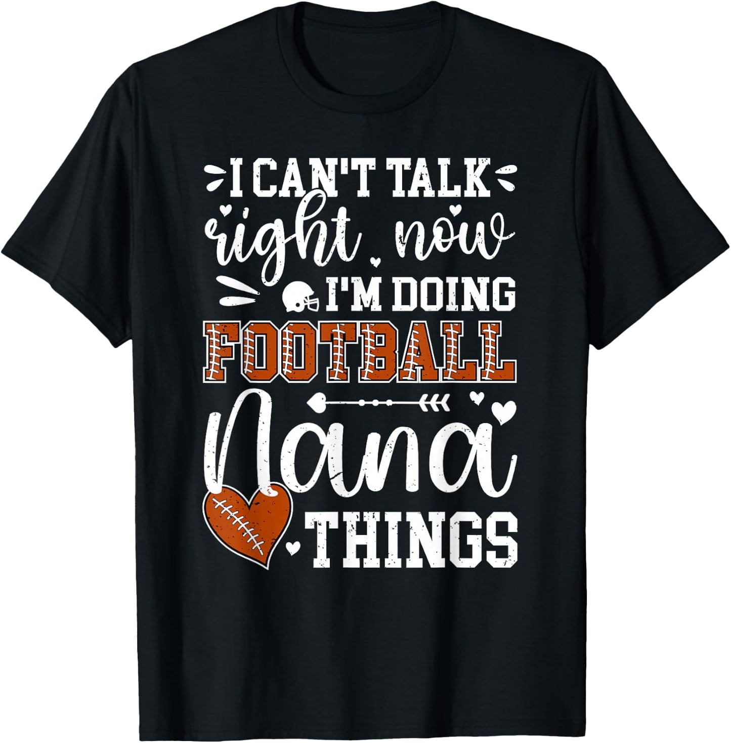 Doing Football Nana Things Nana Of A Football Player T-Shirt - T-Shirt | Black