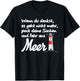 Meer Ostsee Nordsee Spruch Strand Leuchtturm T-Shirt - T-Shirt | Black