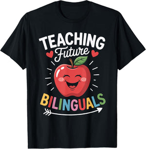 Bilingual Teacher Spanish Teaching Language Learning T-Shirt - T-Shirt | Black