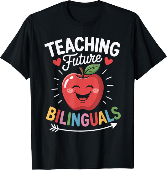 Bilingual Teacher Spanish Teaching Language Learning T-Shirt - T-Shirt | Black