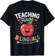 Bilingual Teacher Spanish Teaching Language Learning T-Shirt - T-Shirt | Black