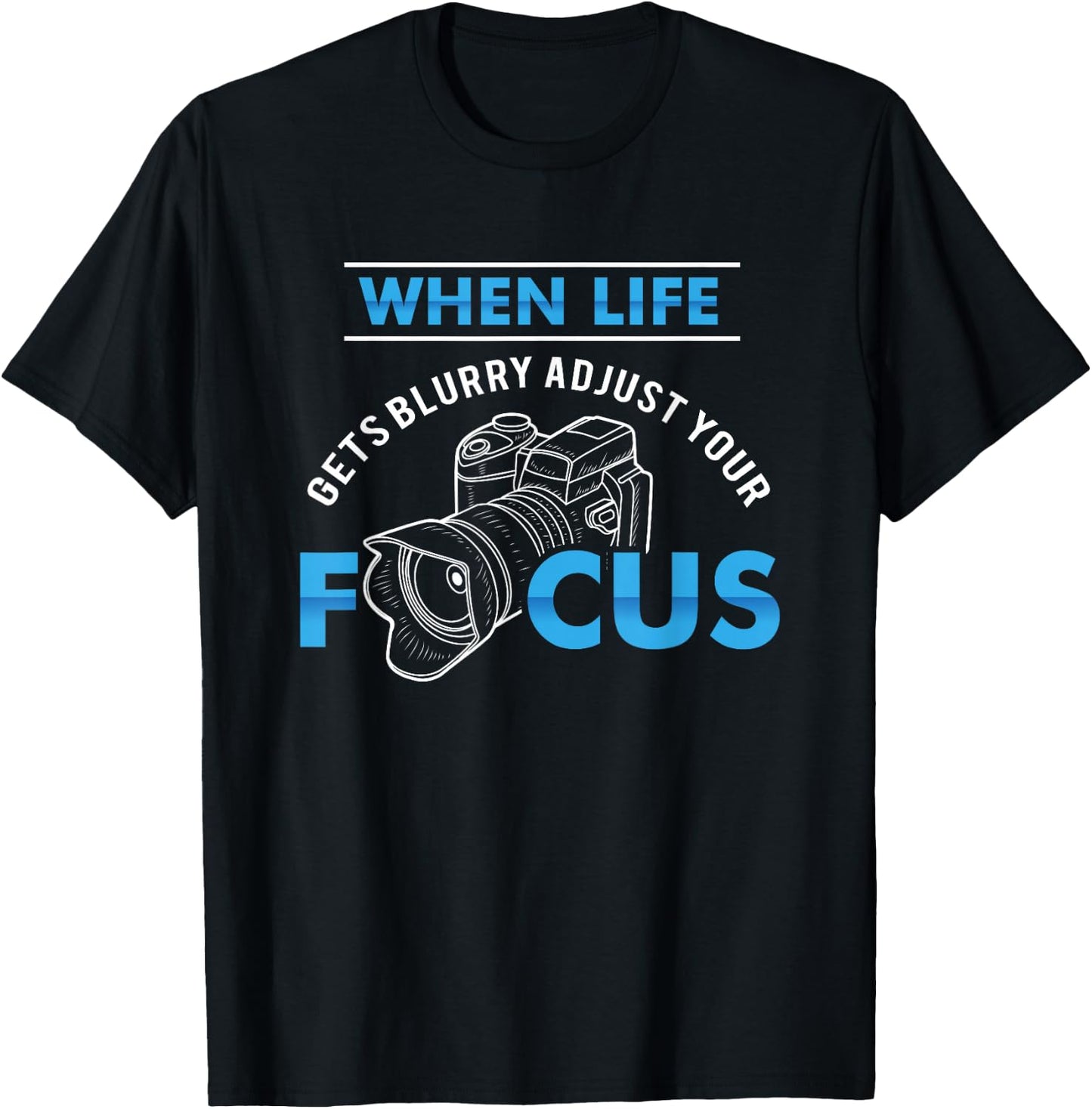Photographer Fashion Black Modern Casual Photography T-Shirt - T-Shirt | Black