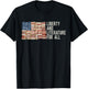 Liberty and Literature for All Reading USA Book Lover T-Shirt - T-Shirt | Black