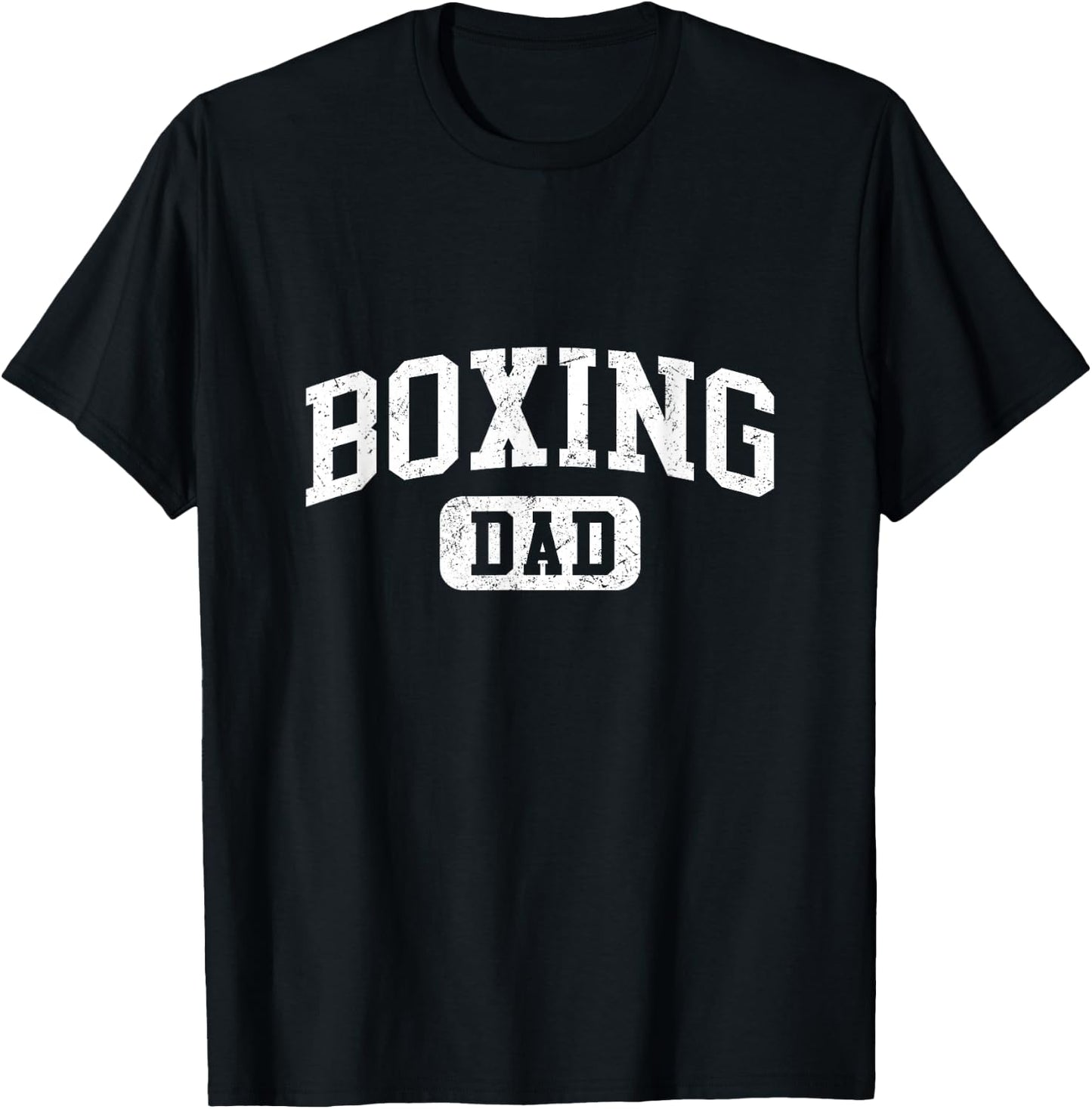 Boxing Dad Funny Lettering Style Fathers Day Daddy T-Shirt - T-Shirt | Black