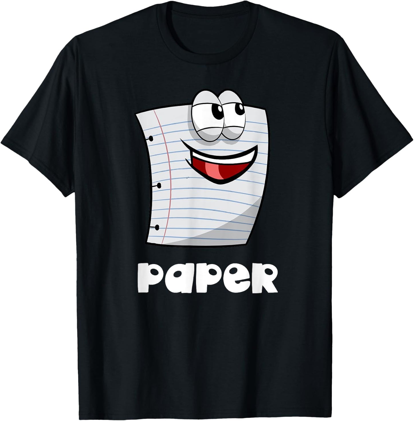 Rock Paper Scissors Shirt Group Halloween Costume T-Shirt - T-Shirt | Black