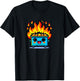 Cute Dumpster Fire Kawaii Kids Boys Girls T-Shirt - T-Shirt | Black