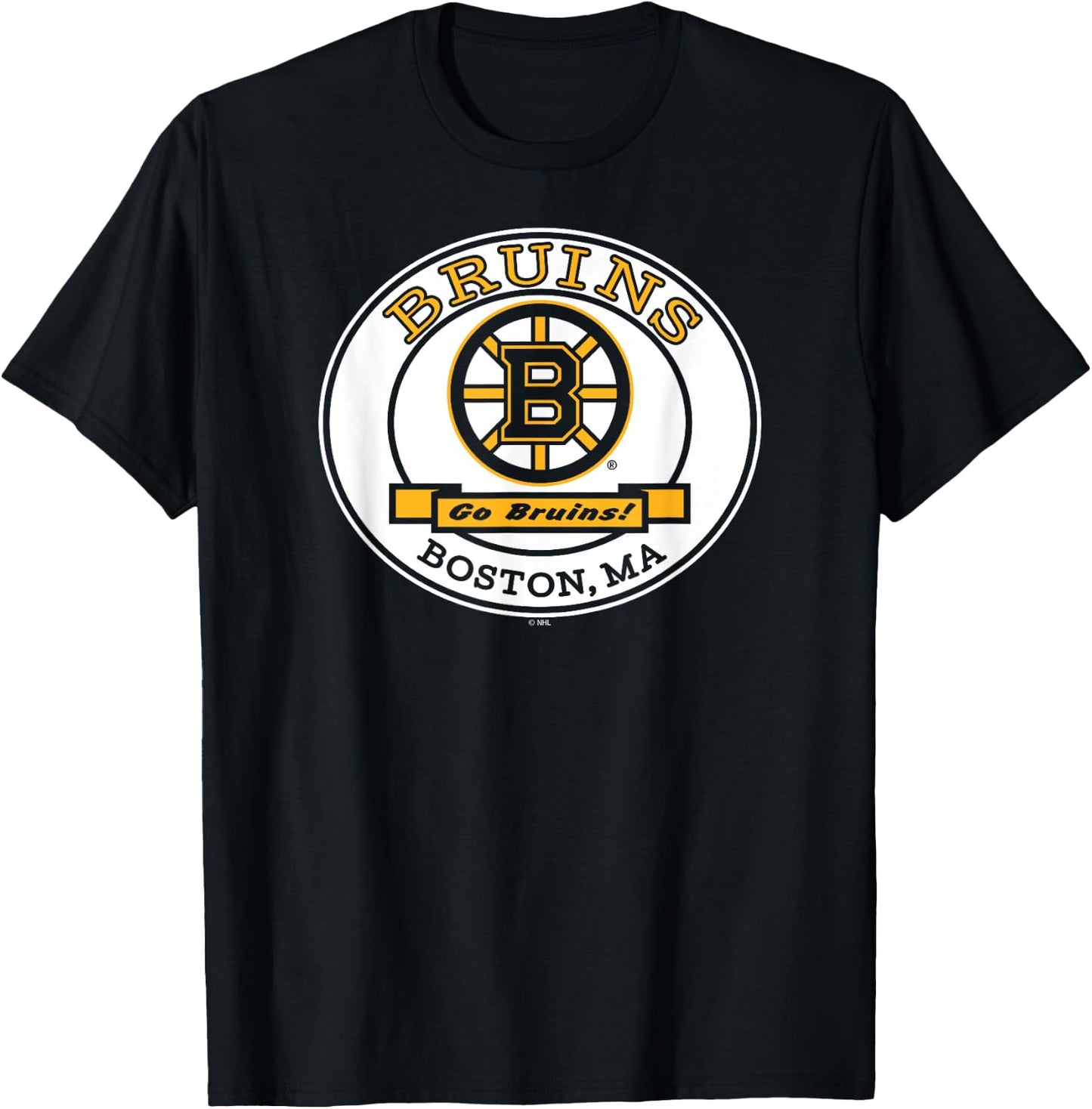 Boston Bruins Go Black Officially Licensed T-Shirt - T-Shirt | Black