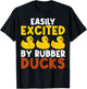 Easily Distracted By Rubber Ducks Rubber Duck Lovers T-Shirt - T-Shirt | Black