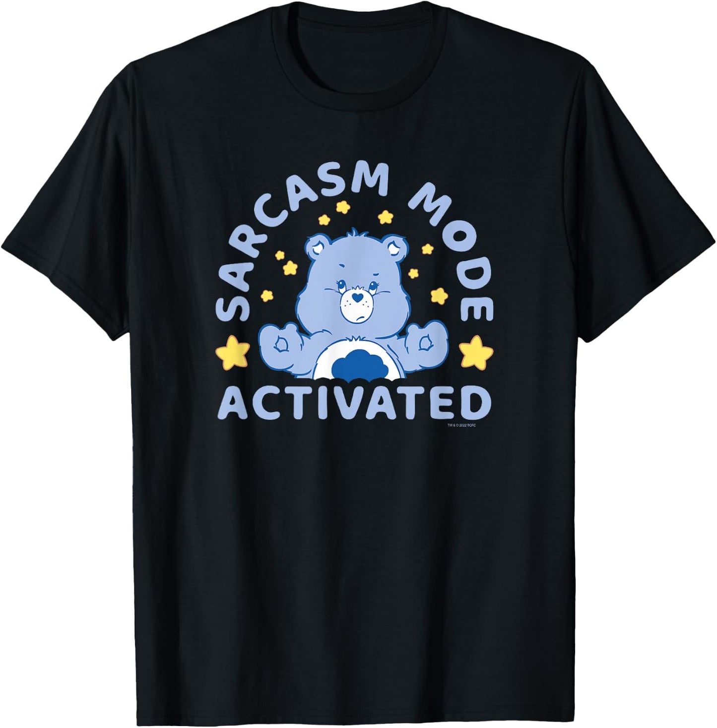 Care Bears Sarcasm Fashion Activated Grumpy Bear Vintage , Black, S T-Shirt - T-Shirt | Black