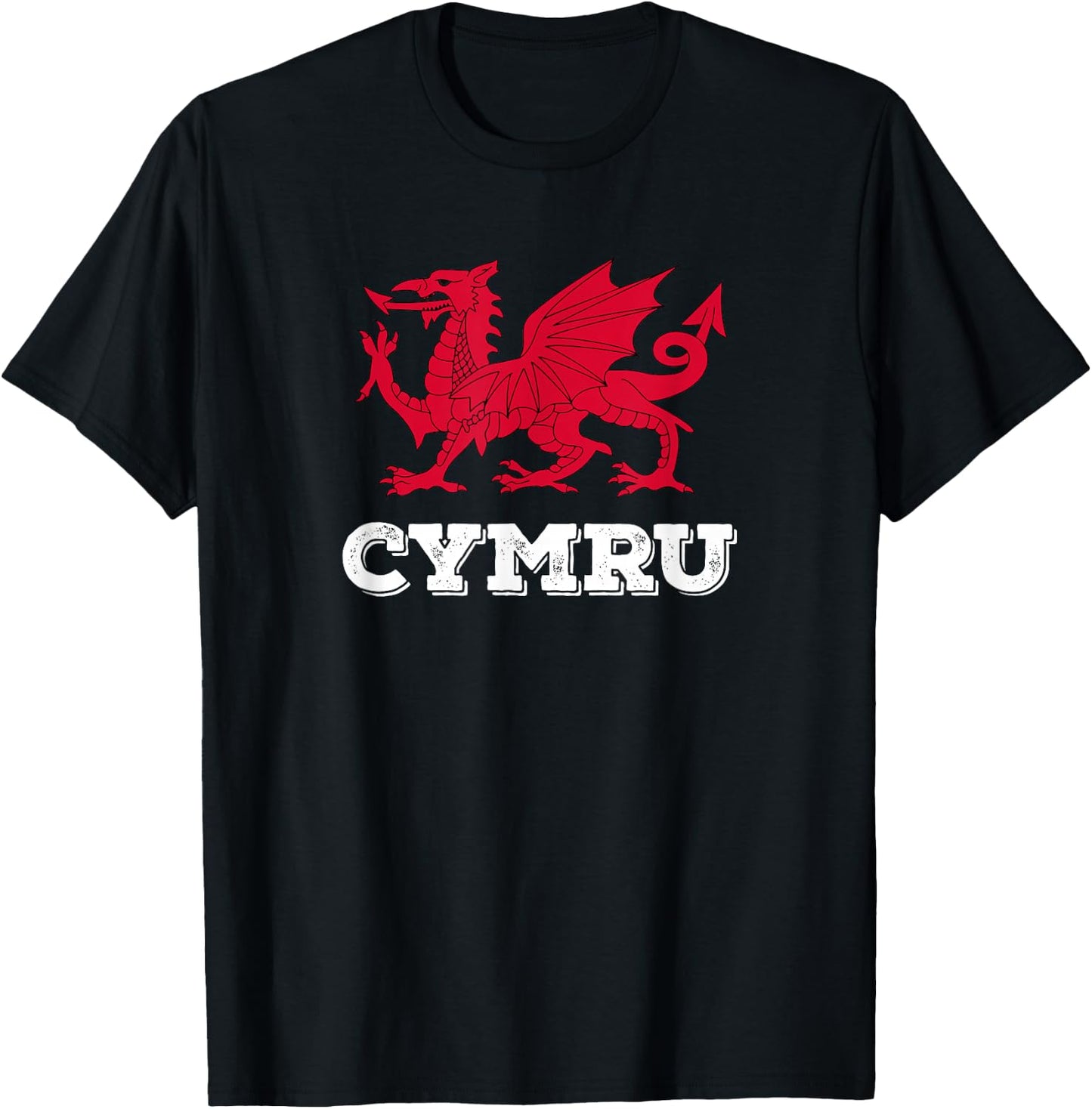 Wales 'Cymru' walisischer Drache stolz te be Welsh T-Shirt - T-Shirt | Black