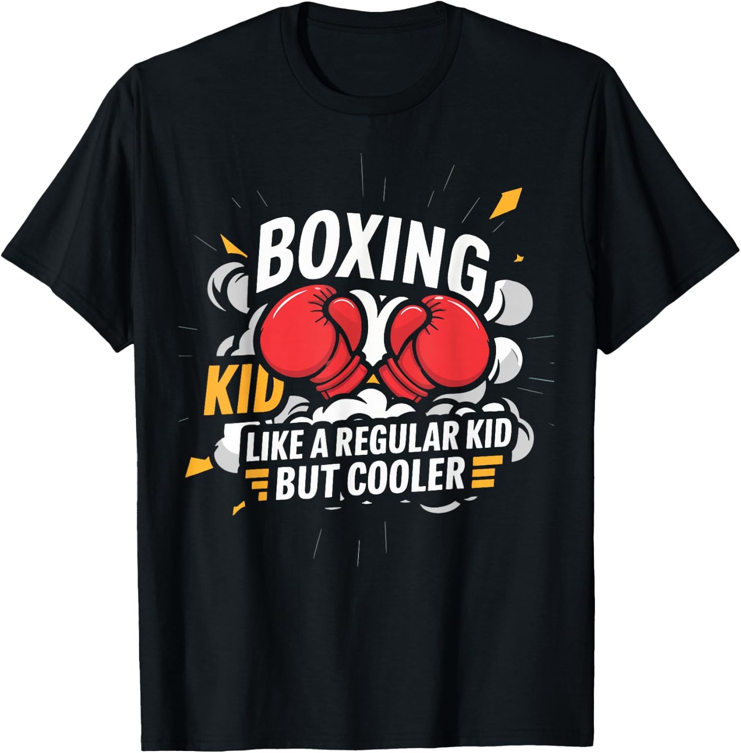Boxing Boxer MMA Funny Boxing Kid T-Shirt - T-Shirt | Black