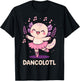 Dancolotl Axolotl Dancing T-Shirt - T-Shirt | Black