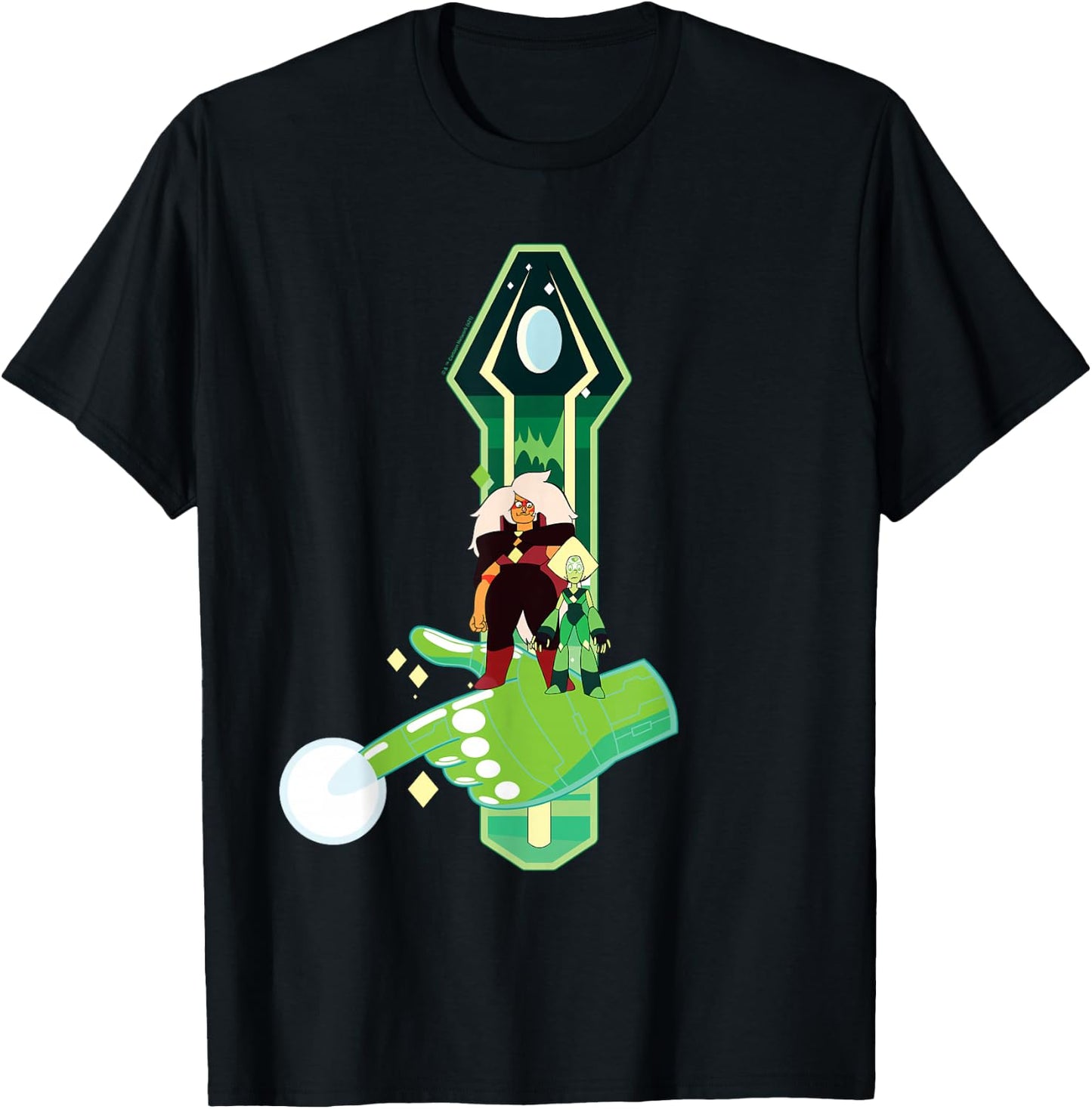 Steven Universe Peridot and Jasper T-Shirt - T-Shirt | Black