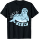 Funny Animals Seal Shirt Cute Don't Be Sealy Animal Pun T-Shirt - T-Shirt | Black