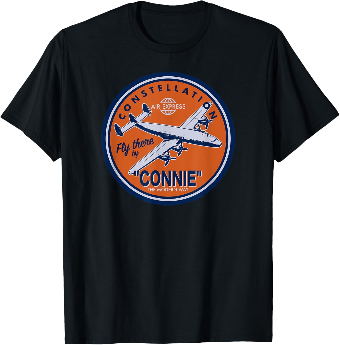 Constellation - Connie Airliner T-Shirt - T-Shirt | Black
