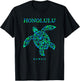 Honolulu Hawaii Sea Turtle Boys Girls Toddler Souvenir T-Shirt - T-Shirt | Black