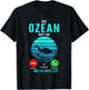 with German Text "Der Ozean Ruft An Und Ich Muss Los Tauchen Taucher" [German Langu, black T-Shirt - T-Shirt | Black