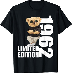 Limited Edition 1962 Bär Bären Geburtstag 1962 Jahrgang 1962 T-Shirt - T-Shirt | Black