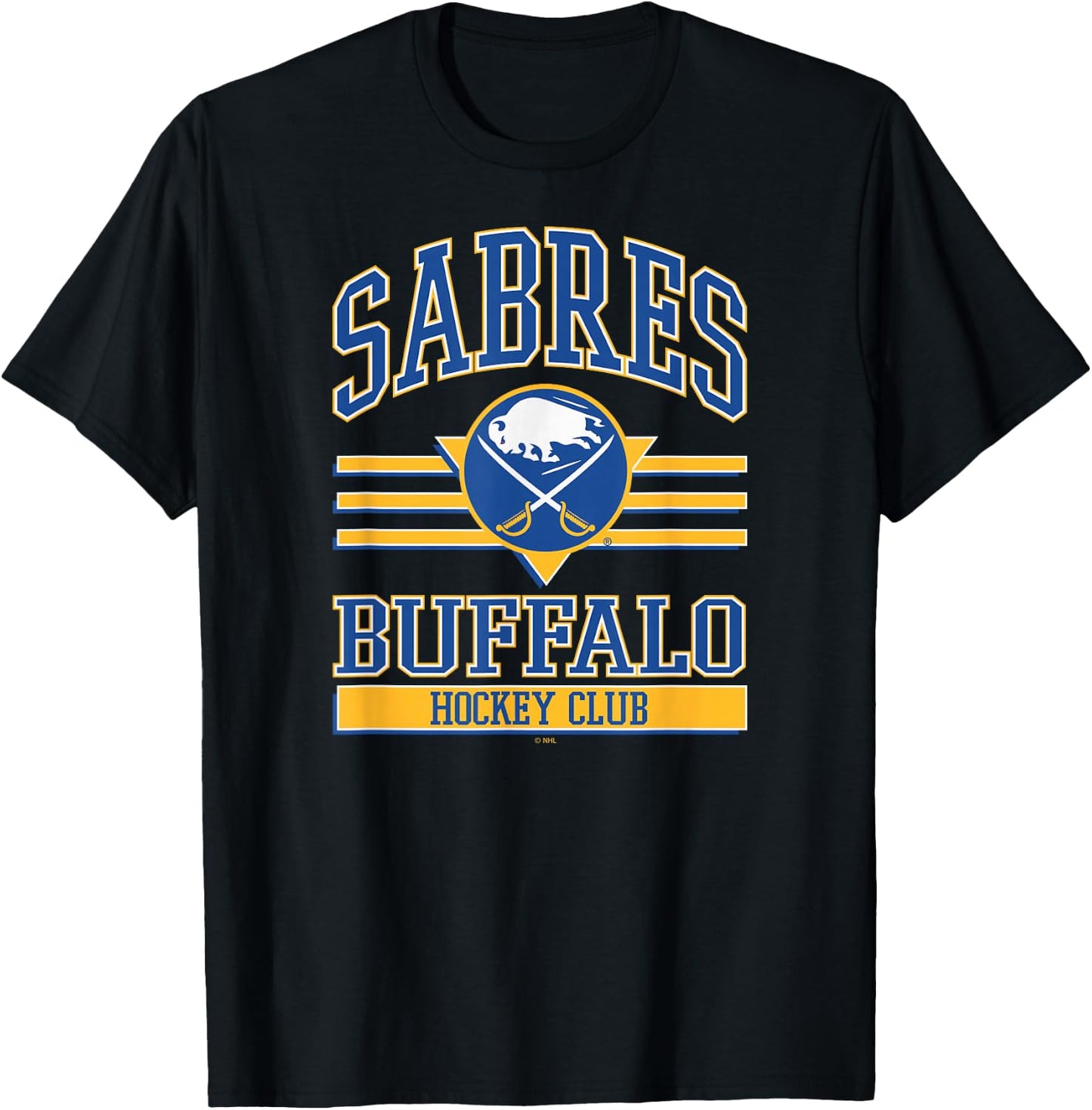 Buffalo Sabres Hockey Club Black Officially Licensed T-Shirt - T-Shirt | Black