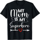 My Mom is My Superhero T Shirt for Mother's Day,Mom Birthday T-Shirt - T-Shirt | Black