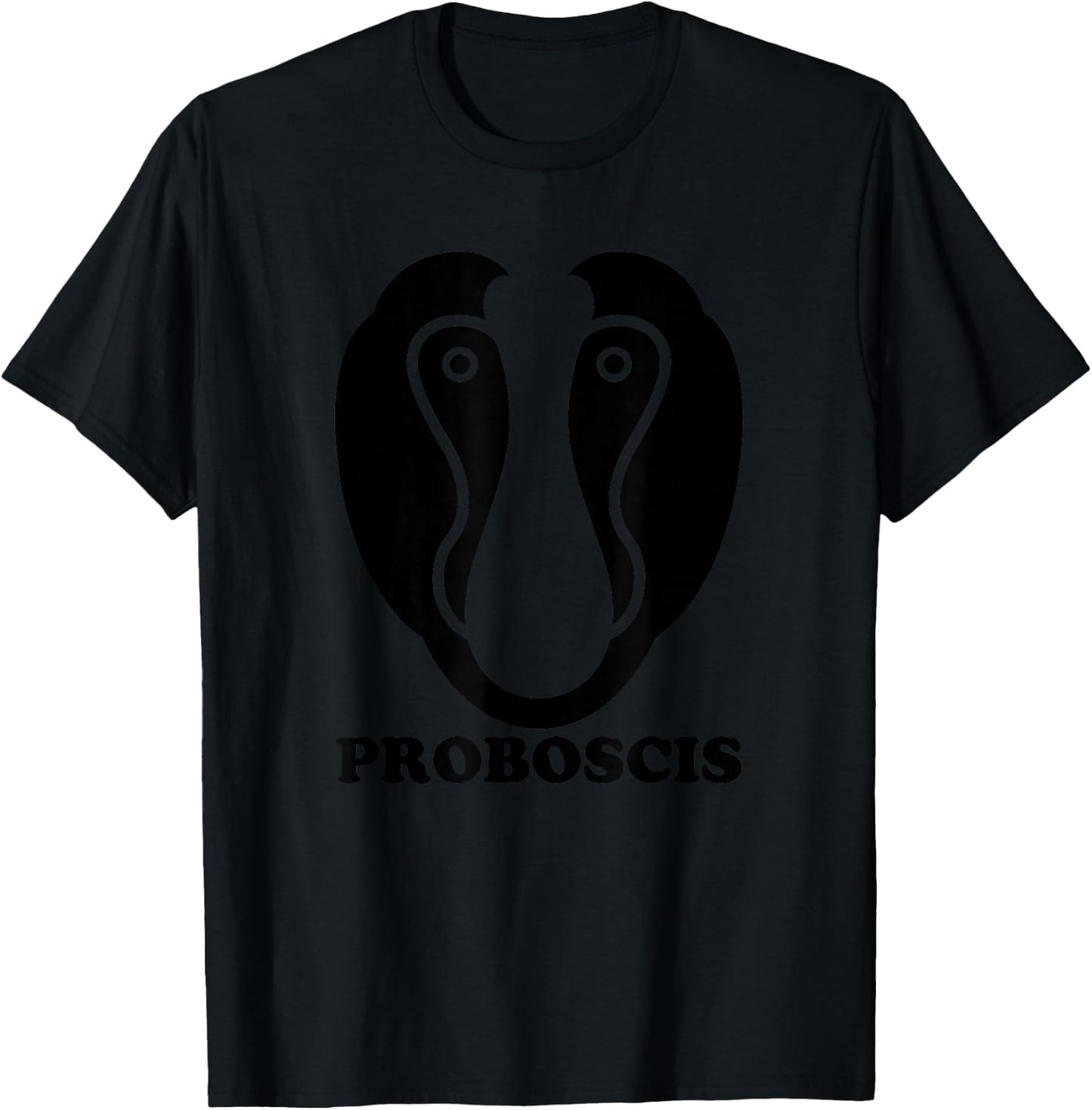 Proboscis Monkey - Primatology Borneo Primate Biology Nature T-Shirt - T-Shirt | Black