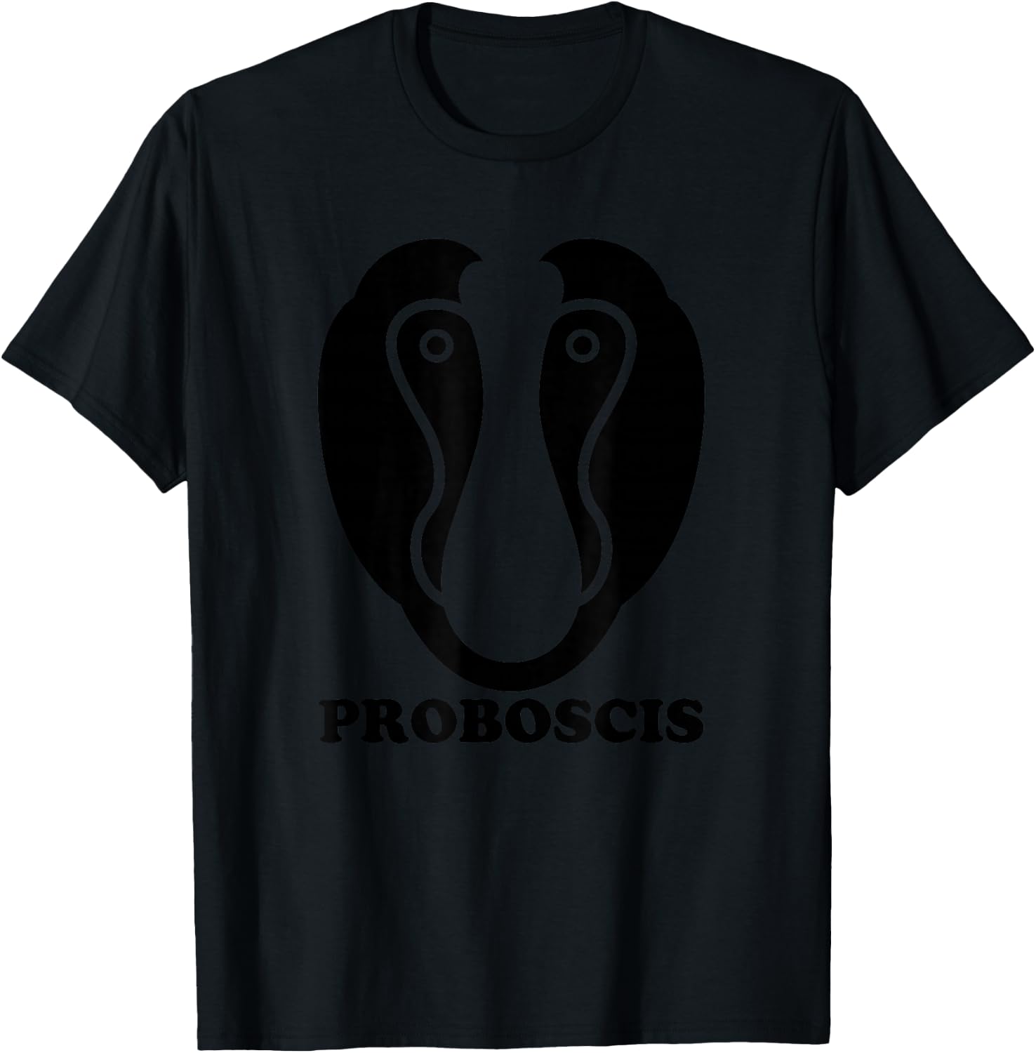 Proboscis Monkey - Primatology Borneo Primate Biology Nature T-Shirt - T-Shirt | Black