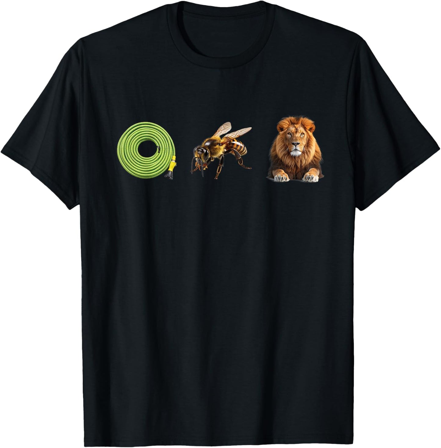 Hose Bee Lion Meme Realistic Costume Funny Pun Ho's Be Lying T-Shirt - T-Shirt | Black